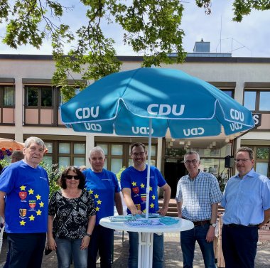 Der Wahlkampfstand der CDU.