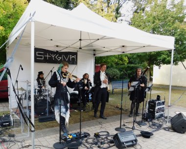 Die Band Stygium in Aktion.