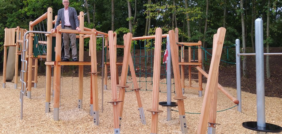 Der Spielplatz hinterm Linsenberg.