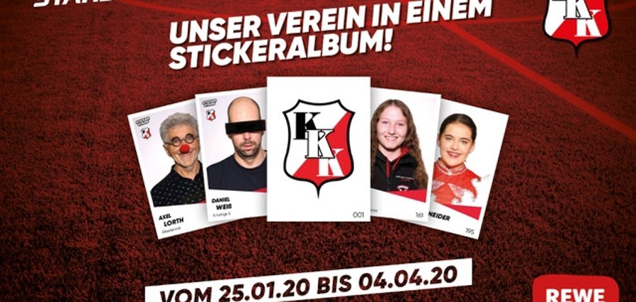 Einige Sticker, die man ab Samstag ins Album kleben kann.