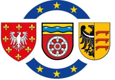 Die Wappen aller Partnerstädte.